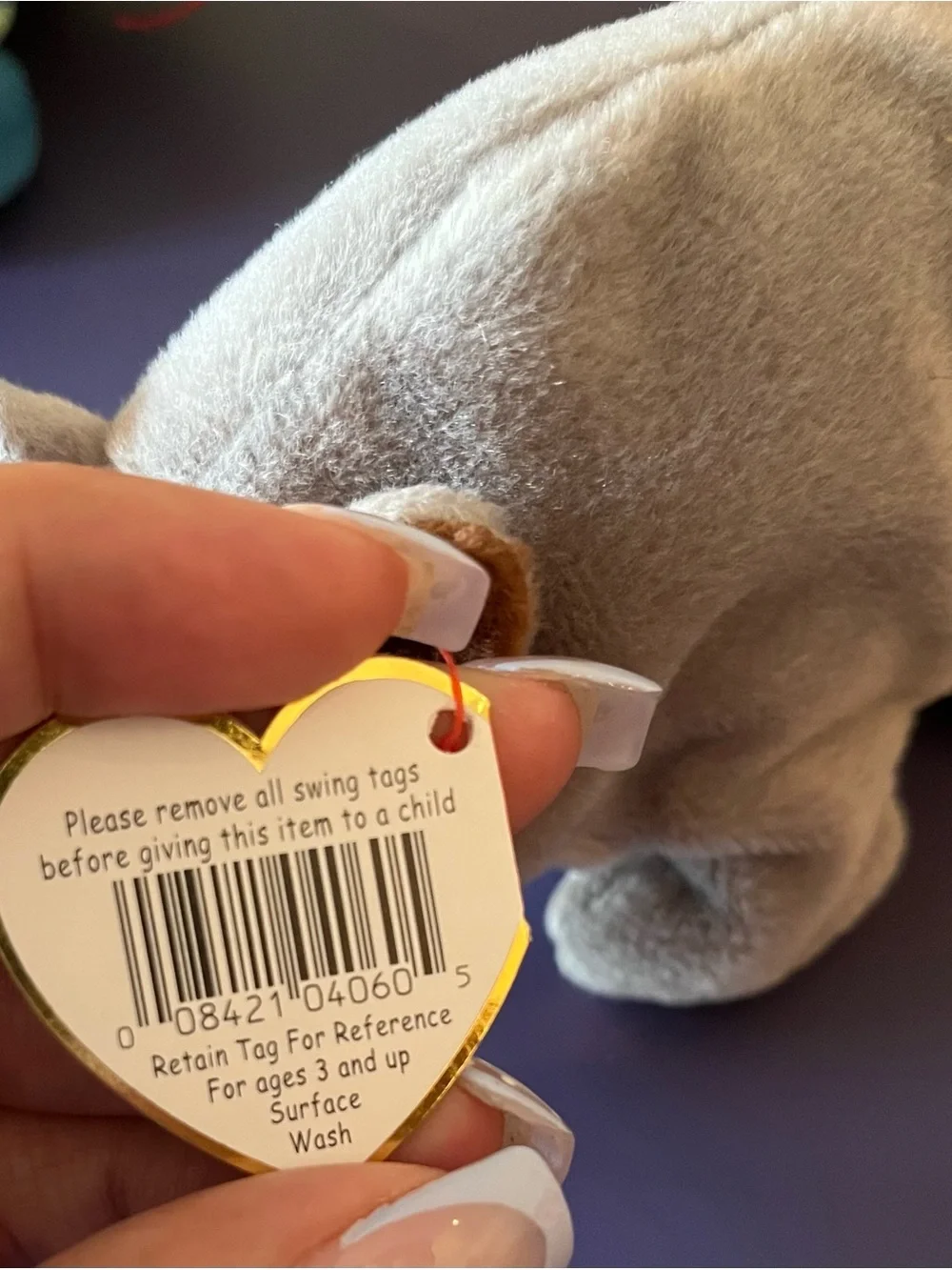 Spike the Rhino Beanie Baby